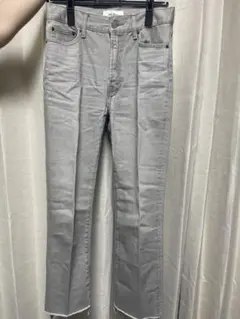 Mila Owen 裾段差ストレートデニムパンツ