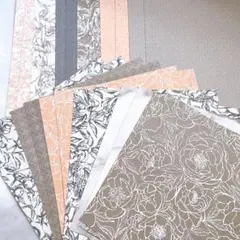 スタンピンアップ　デザイナーズペーパー・ピオニーガーデン６インチ２４枚セット