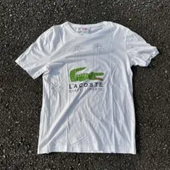 LACOSTE プリント Tシャツ S ホワイト