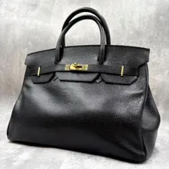 最高級素材✨ HIGH-CLASS ハイクラス ハンドバッグ ブラック シボ革