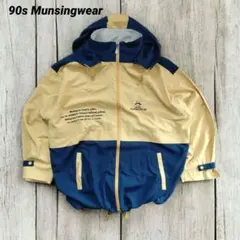 90s 古着 Munsingwear ナイロンジャケット 薄手 ゆるだぼ XL