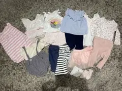 女の子ベビー服 70 こども服　まとめ売りセット 半袖Tシャツ 4-6M