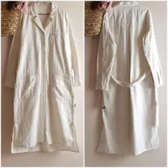 スタジオクリップ☆オフ／綿ヘリンボン前開きコートワンピース