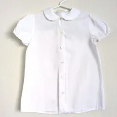 美品✨️CHOPIN 　丸襟　ホワイト　フォーマルブラウス 130　お受験