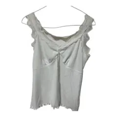 GRL ホワイト レース付きキャミソール M