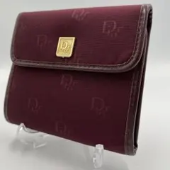 ✨美品✨Christian Dior　ヴィンテージ　ウォレット　トロッター　赤