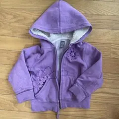 babyGap フード付き紫アウター 100cm パーカー　女の子