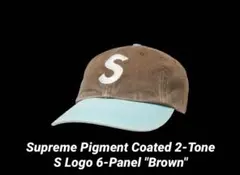 Pigment Coated 2-Tone S Logo 6-Panelキャップ