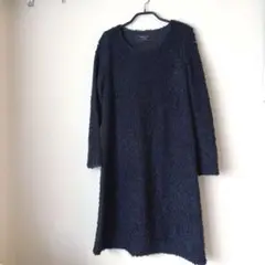 BEAMS LIGHTS 紺ニットワンピース 38サイズ