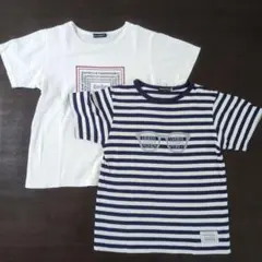 べべ　Tシャツ　140サイズ　ボーダー／ホワイトのサムネイル