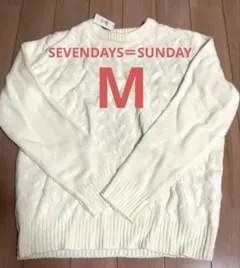 新品未使用 SEVENDAYS=SUNDAY ニットプルオーバー Mサイズ