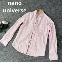 nano universe ナノユニバース　シャツ　長袖　ピンク　M