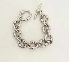 美品WYM LIDNM CHUNKY CHAIN BRACELET シルバー系2のサムネイル