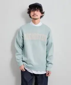 CIAOPANIC TYPY カレッジロゴ ニット ミント M