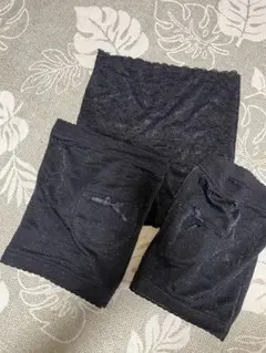 黒い腹巻き3枚セットM-L