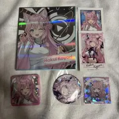 博衣こより　色紙　チェキ風カード　缶バッジセット　ホロライブエキスポ