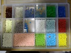 多色アクアビーズセット クリアケース付き