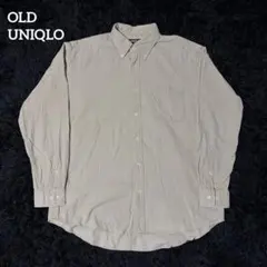 j*1様 00s OLD UNIQLO XL ベージュ コーデュロイ ボタンダウ