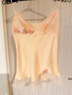 キャミソール　オレンジ　ワコール