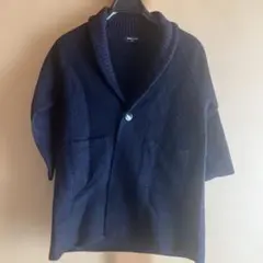 COMME CA ISM ダークブルーカーディガン