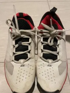 【4月19日12時迄】YONEX テニスシューズ 106 ホワイト/レッド