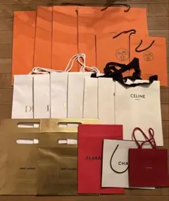 エルメス Diorなどブランド紙袋セット
