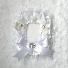 トレカケースデコ 硬質ケースデコ B8 レースデコ 白 ホワイト 純白 清楚