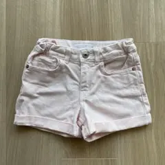 ZARA KIDS デニムショートパンツ ピンク 122cm