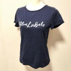 BLUE LABEL CRESTBRIDGE 半袖 Tシャツ 紺 ロゴ 日本製のサムネイル