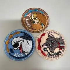 キャラクター刺繍ステッカーセット