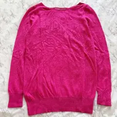 Liesse リエス シルク カシミヤ マゼダンピンク 長袖 ニット セーター