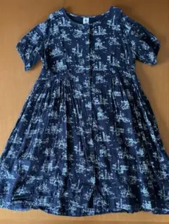 プチバトーPetit Bateau ワンピース　パリ柄　12Aのサムネイル
