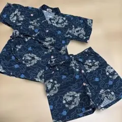 ベビー　甚平　浴衣　男の子　龍