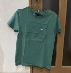 超美品★TOMMY HILFIGERトミーヒルフィガー★Tシャツ★グリーン