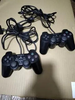 フ*ミ様 動作品 PS2 コントローラー 2個セット デュアルショック2　BLA