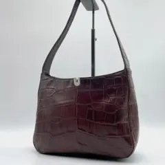 ungaro クロコ型押し ワンショルダーバッグ　肩がけ　f856のサムネイル