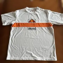 ellesse ホワイト/オレンジ Tシャツ Lサイズ