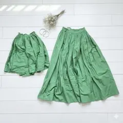 【美品】親子コーデ2点セット フレアスカート 大人free子供120cmのサムネイル