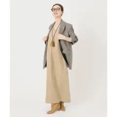 IENA フェイクレザー　キャミワンピース