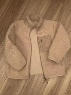 り☺︎さま専用【着用2-3回】美品　ユニクロ　防風フリース　もこもこ　120