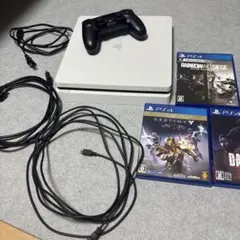 PlayStation 4 ホワイト 本体 付属品あり　コントローラーあり