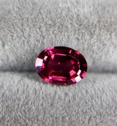 天然ロードライトガーネット 1.25ct 紫ピンク 美色 華やか