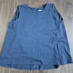 DAILY NATURAL ネイビー ノースリーブ