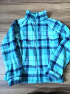 Columbia フリースジャケット M(140) 緑系チェック