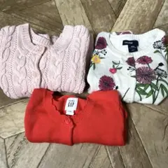 ベビーギャップ カーディガン 3枚セット