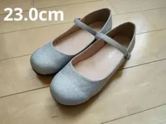 arisue シルバー フォーマルシューズ アンクルストラップ　　23.0cm