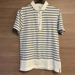 LANVIN en Bleu ポロシャツ サイズ48 ストライプのサムネイル