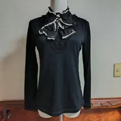 axes femmeアクシーズファム ビッグリボン半袖カットソー レース M