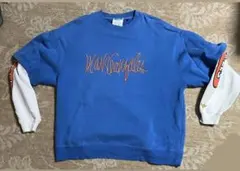 MARK GONZALES トレーナー　スウェット短丈 XL 青　y2k