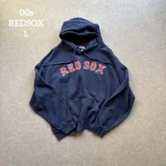 00s MLB レッドソックス スウェットパーカー L ネイビー 2008年